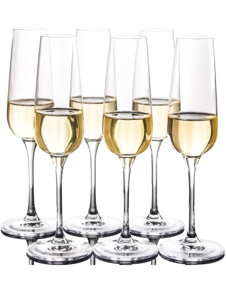 Flûtes de champagne VICRILA de Chardonnay (Pack de 6 verres)