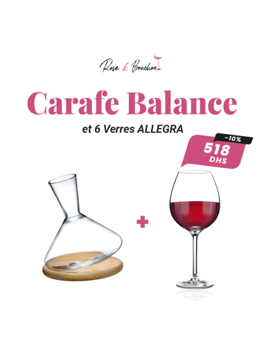 Carafe Balance et 6 Verres ALLEGRA