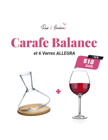 Carafe Balance et 6 Verres ALLEGRA