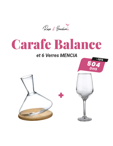 Carafe Balance et 6 Verres MENCIA