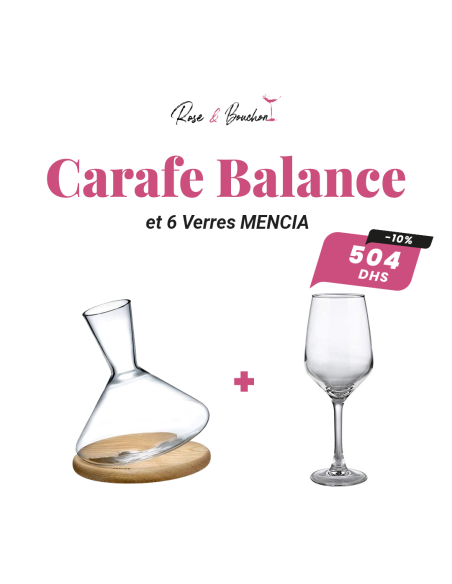 Carafe Balance et 6 Verres MENCIA
