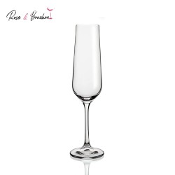 Flûtes de Champagne en crystal de Bohème 20 cl - Pack de 6