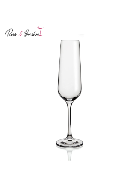 Flûtes de Champagne en crystal de Bohème 20 cl - Pack de 6