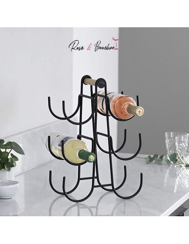 CASIER A VIN EN METAL - 6 Bouteilles