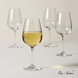 Verre à Vin Blanc BOROVA  en cristal de bohème - 58 cl ( Pack de 6 Verres)