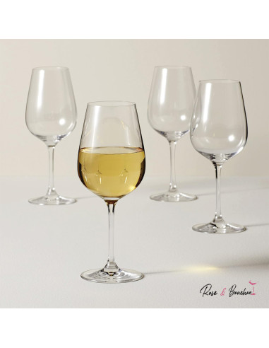 Verre à Vin Blanc BOROVA  en cristal de bohème - 58 cl ( Pack de 6 Verres)