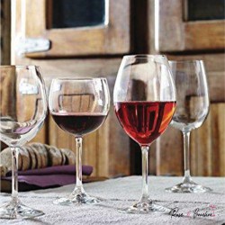 Verre à Vin Rouge ZILINA en cristal de bohème - 65 cl (Pack de 6 Verres)