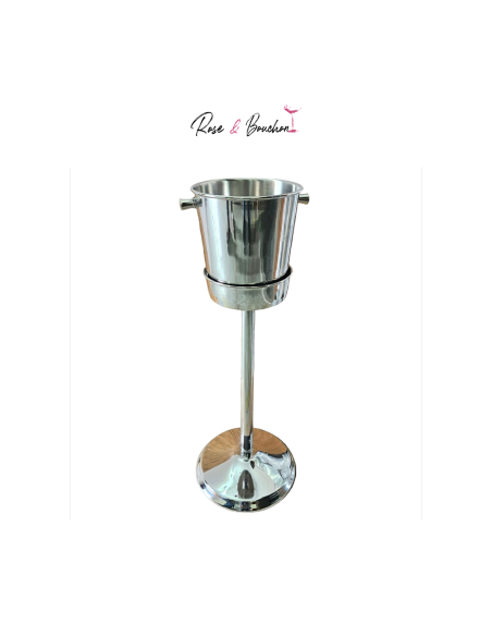 Set Seau à Glace en Acier Inoxydable avec Support